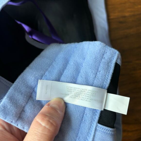 LIVI by Lane Bryant Racerback Padded Bra Blue Sz 42D - Picture 5 of 9